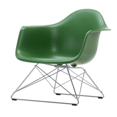 Vitra loungestoel Eames LAR chroom onderstel