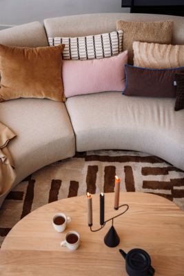 Vloerkleed Cato cinnamon 200x300 cm