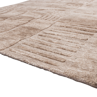 Lovi vloerkleed polyester/katoen taupe 170x240cm