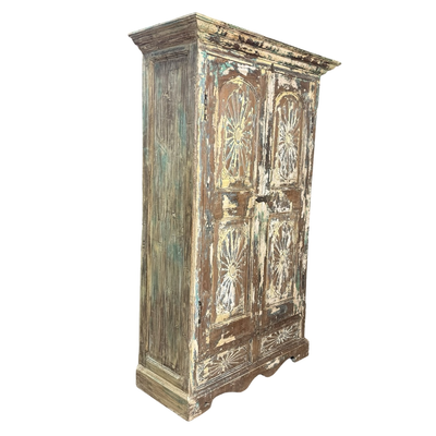 kast 2 deur 2 la snijwerk uniek