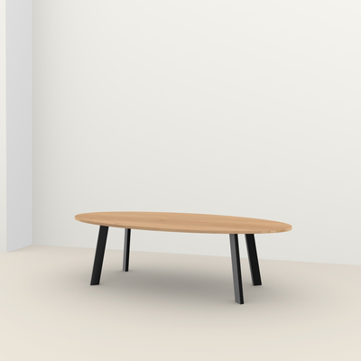 Studio HENK tafel New Co Ovaal, zwart frame - Smart Collectie