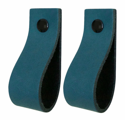 Leren handgrepen - De lus - maat XS | set van 2 - incl. 4 schroefjes