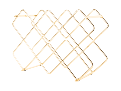 Wijnrek Diamonds ijzer zwart