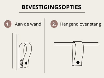 Leren magneet-lus