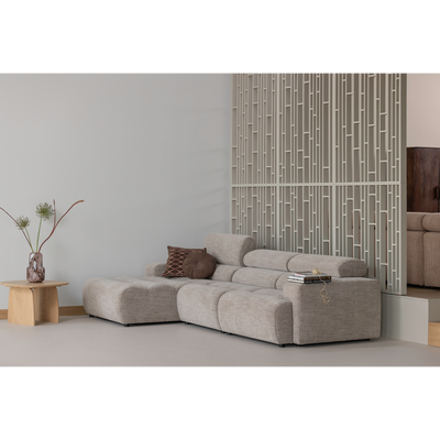 Novi chaise longue bank links oranje melange