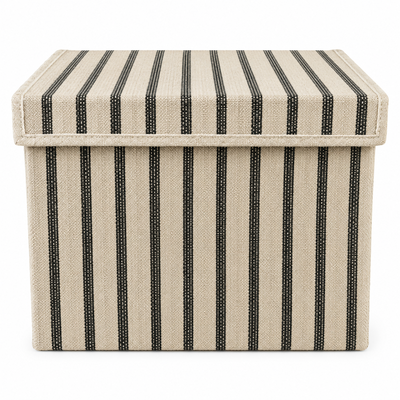 Opbergdoos Auri stripe black