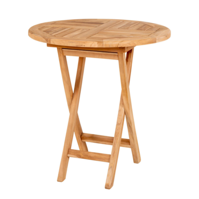 Inklapbare ronde houten tuintafel Jane