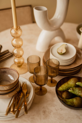 Bord Alva naturel - set van 6 stuks