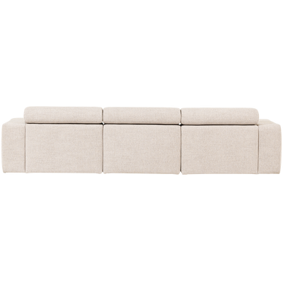 Novi chaise longue bank links oranje melange