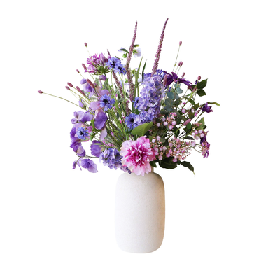Zijden boeket Elin Violet