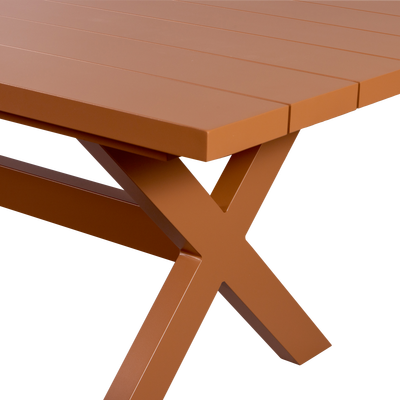 Delta picknick tuintafel aluminium terra 220x100 cm