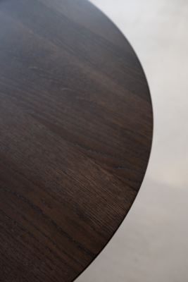 Studio HENK tafel Slim X-type Rechthoekig - zwart frame, gerookte beits