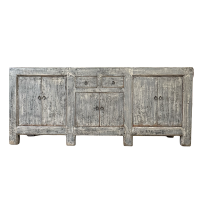 Dressoir blauw/grijs 6deur 2La uniek