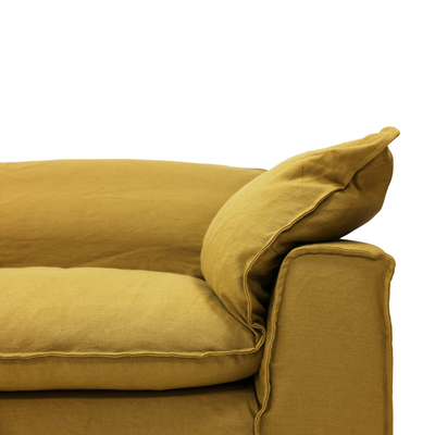 HKLIVING Bank Nomad 3-zits linnen