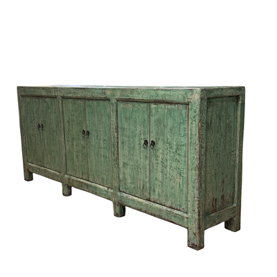 Dressoir groen 6dr droog uniek