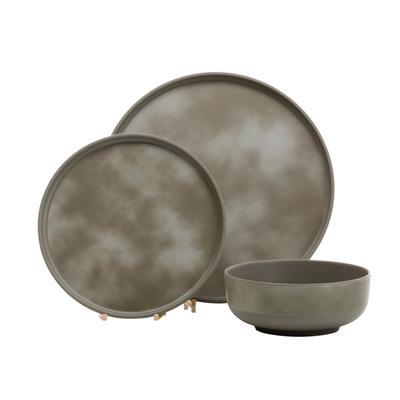 Flamefield servies Pebble Sky - 12-delig melamine