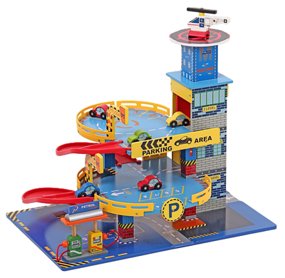 Garage blauw