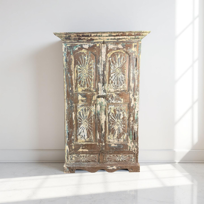 kast 2 deur 2 la snijwerk uniek