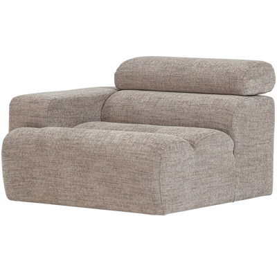 Novi 1-zits element arm links boucle karamelbruin