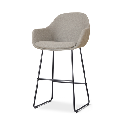 Barkruk Nino-Mae zwart onderstel - 65 cm