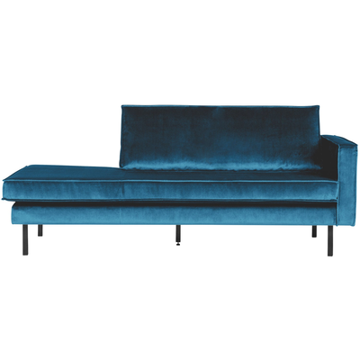 Rodeo daybed rechts ribstof bruin