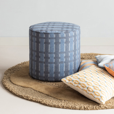 Lira kussens blauw/oranje - set van 4