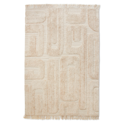 Tufted rug limestone