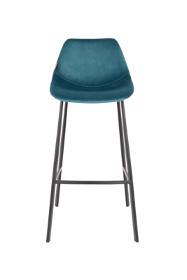 Dutchbone Franky Barkruk Velvet 80 cm - Set van 2
