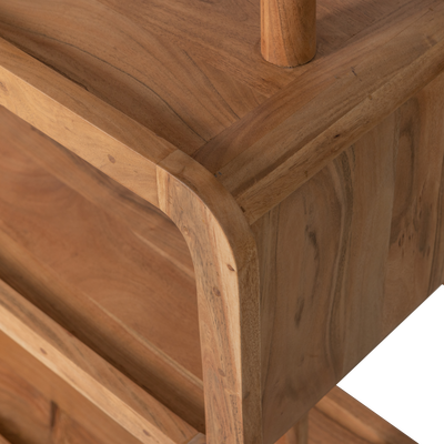 Rattle open kast hout naturel