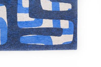 Ecorugs vloerkleed Kuba blauw