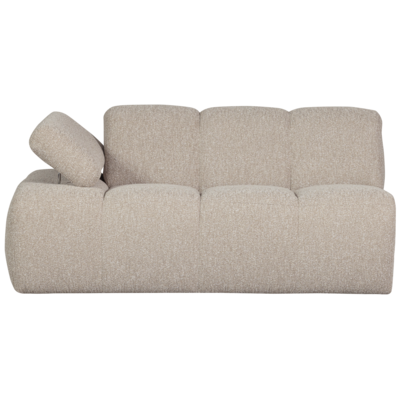 1,5-zits bank Mojo met Arm Links Bouclé Beige Melange
