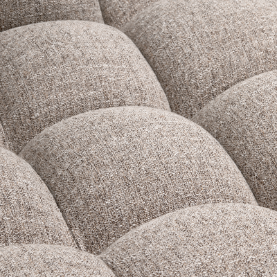 Allure chaise longue rechts geweven stof naturel melange