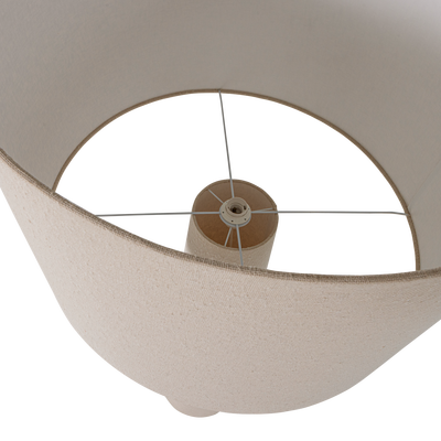 Loft vloerlamp xxl metaal/boucle naturel 160xo70 cm