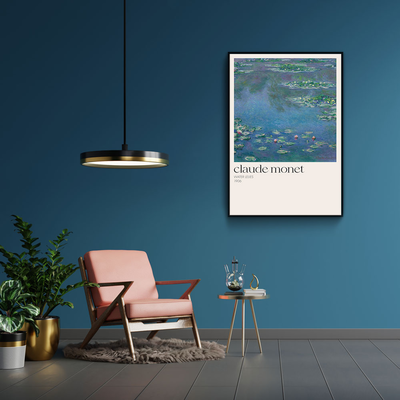 Walljar poster ingelijst - Claude Monet - Water Lelies
