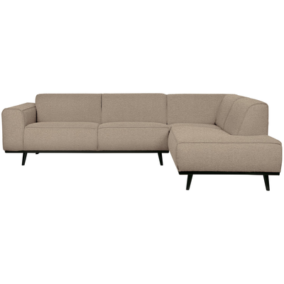 Statement hoekbank rechts chenille velvet terra