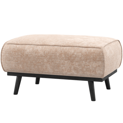 Statement hocker lichtbruin melange