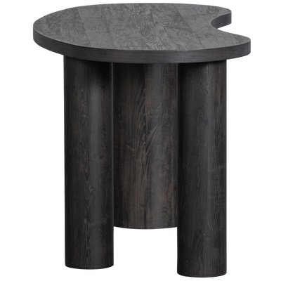 Maan organisch sidetable/bureau mdf donkerbruin
