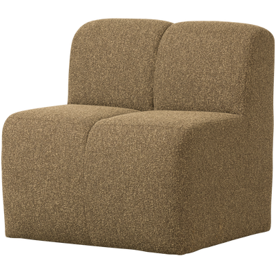 Mojo eetbank 84 cm met rugleuning wollig bruin