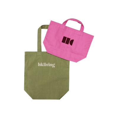 HKLIVING shopping bag (set van 2)