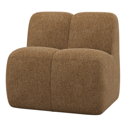Mojo eetbank 84 cm met rugleuning wollig bruin