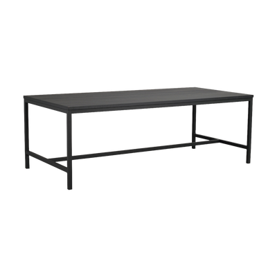 Eettafel Everett houten zwart - 220 x 100 cm