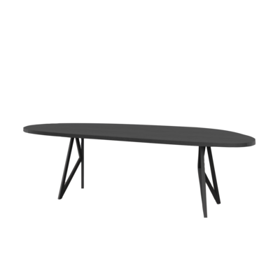 Studio HENK tafel Butterfly Blob - zwart frame, zwarte beits