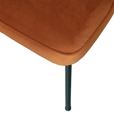 Vogue eetkamerstoel structure velvet brass