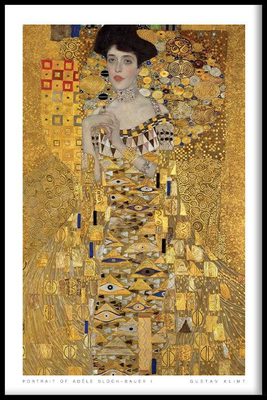 Walljar poster ingelijst - Gustav Klimt - Portret Van Adèle Bloch-Bauer I