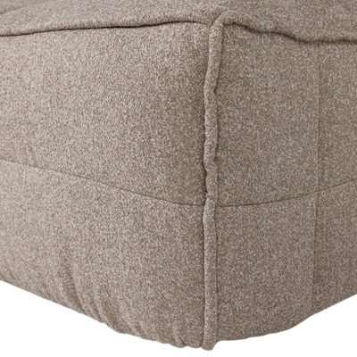 Cluster hocker velvet warm taupe