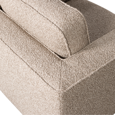 Lazy draaifauteuil boucle bruin