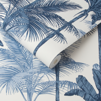 Graham &amp; Brown  vliesbehang  Jungle Cobalt