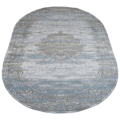 Vloerkleed Adel Medaillon light grey 26007 - Ovaal
