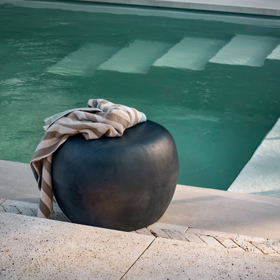Pebble bijzettafel betonlook antraciet 35xo50