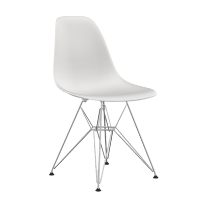 Vitra Eetkamerstoel DSR choom onderstel wit